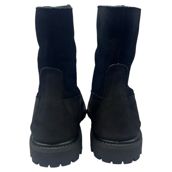 Timberland Women's Teddy Fleece Lined Fold Down Boots 6.5 Waterproof Lug Sole - Picture 6 of 9